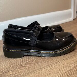 Dr. Martens Maccy Black Patent Leather Mary Jane Shoes US Women 7